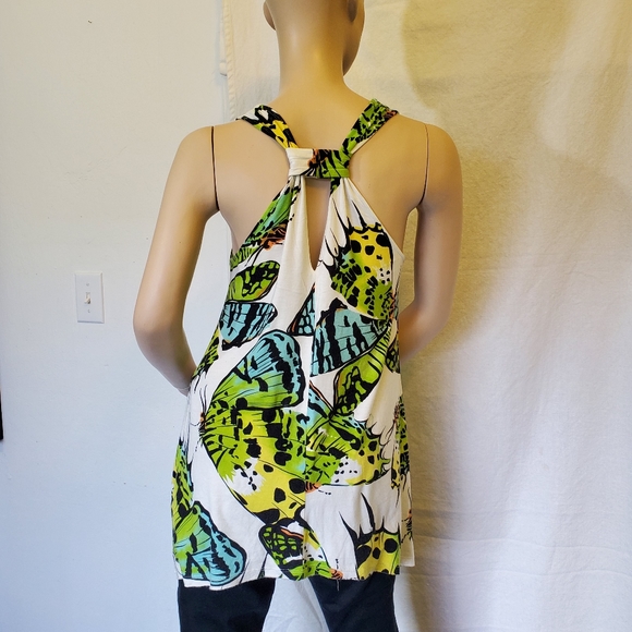 CAbi Neon Wings Butterfly Racerback Tank - Picture 3 of 13